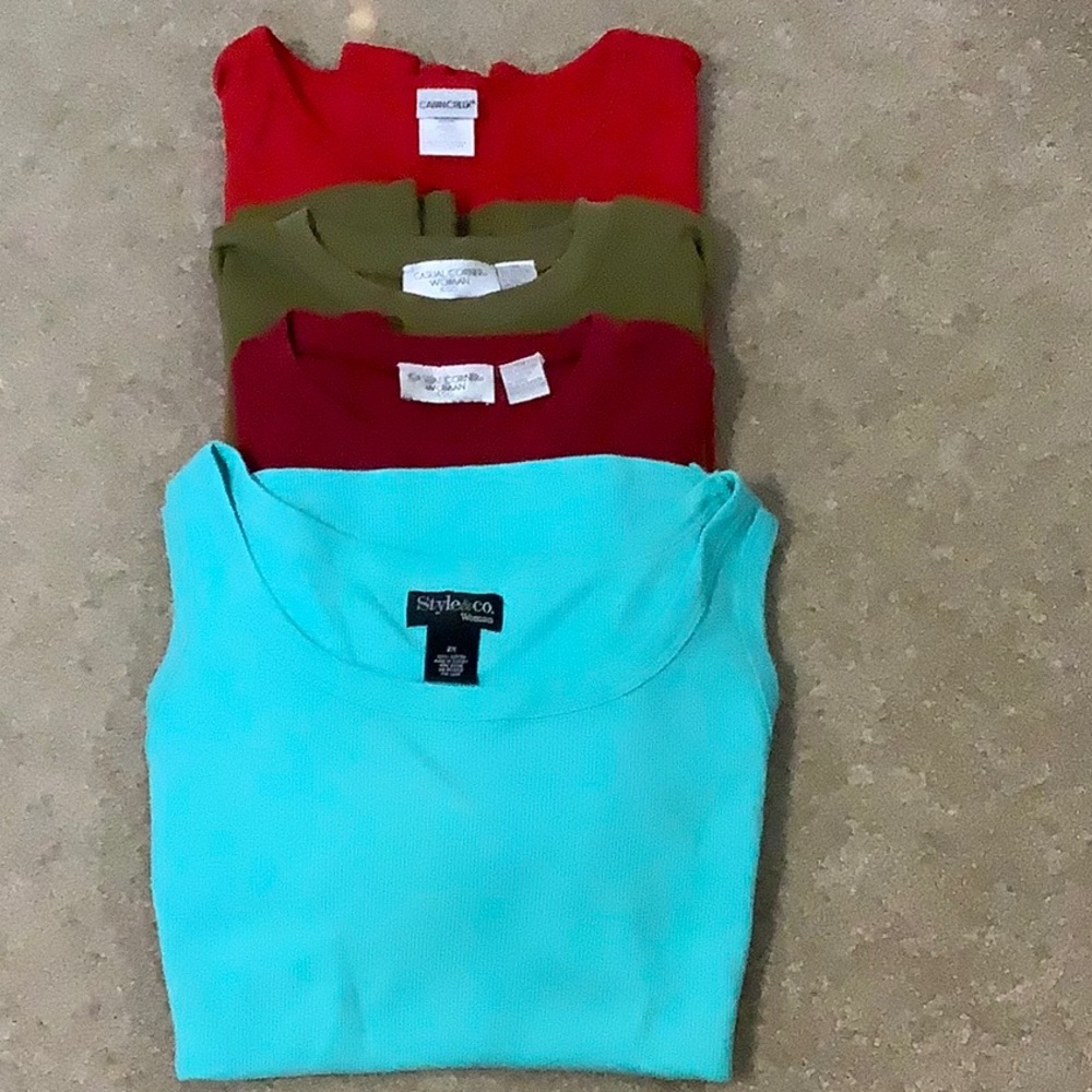 Group of 4 knit tops-2X